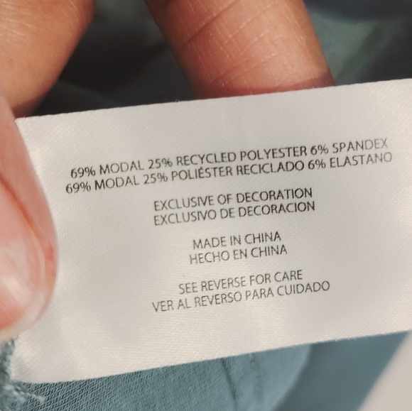 Orvis | Women's Green/Blue V-Neck Dropped Shoulders Sweatshirt (Size XL) - Picture 3 of 12